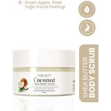 Pure With Hindistan Cevizi Shea Özlü Besleyici Arındırıcı Vücut Peelingi 280 gr Kadınlar İçin Tropikal Etki