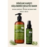 purebien skin lab Natural Şampuan ve Saç Bakım Toniği Seti – Dökülme Karşıtı, Güçlendirici ve Besleyici Bakım 500 ml + 100 ml