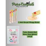 PureCanpati Kedi 5 Çeşit Karışık Krema ve Kedi Kumu Koku Giderici(Pudralı 240 Gr)