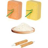 Purecanpati Kuş Kumu ve Gaga Taşı Seti(1 kg Kum+Kalsiyum,b.stone,portakal,muzlu Enerji Blok,mamalık)