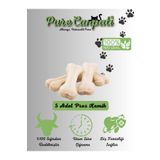 PureCanpati Naturel Sütlü Pres Beyaz Köpek Çiğneme Kemiği 5'li 7,5cm 120gr