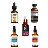 Puredermine Pro Salon 5'li Serum Set Salisilik Asit + Zerdeçal + Centella Asiatica + Vitamin C + Hyaluronic Acid