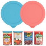 Purekra 2 Parça 3 inç Silikon Kutu Kapakları Şef Boyardee için | Van Camp's | Goya | Bush'un En İyisi | Çiftçi Pazarı Konservesi, Konserve Ürünleri için Kutu Kapakları, Gıda Saklama Kapağı, Dondurucu Bulaşık
