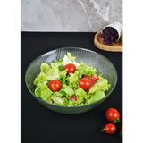 Purelegant Vargas Cam Salata Tabağı Sunum Cips Tabak 22 cm Servis Kasesi- 1 Adet