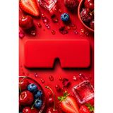 Pureloop Orijinal Güneş Gözlüğü & Numaralı Gözlük İçin Dikdörtgen Model Süper Esnek Katlanabilir Gözlük Taşıma Koruma Saklama Kabı Çantada Yer Kaplamayan Premium Kalite Silikon Gözlük Kılıfı - Kırmızı