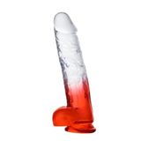 PureLoveAdult 18.5 CM Dildo Realistik Dokuda Vantuzlu Ultra Yumuşak Şeffaf Yapay Penis Gizli Kargo