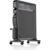 Puremate Mika Panel Elektrikli Isıtıcı 2000W, Mikatermik, Radyant ve Konveksiyon, Termostatlı - Siyah