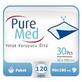 PureMed 90x180 cm 120 Adet Yatak Koruyucu Örtü