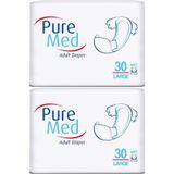 PureMed Bel Bantlı Tekstil Yüzey Large 60 Adet Hasta Bezi