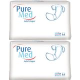 PureMed Bel Bantlı Tekstil Yüzey M-Orta 2x30 Adet Hasta Bezi