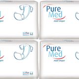 PureMed Bel Bantlı Tekstil Yüzey M-Orta 4x30 Adet Hasta Bezi