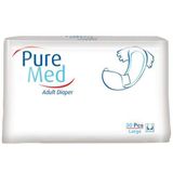 PureMed Belbantlı 30 Adet Large Yetişkin Hasta Bezi