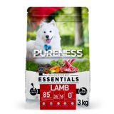 PURENESS Kuzu Etli Yetişkin Kuru Köpek Maması 15 kg | Tüm Irklar | Az Tahıllı | Hidrolize Protein | Hassas Sindirim & Eklem Sağlığı | Glukozamin & Kondroitin | Omega 3-6 |%85 Hayvansal Protein
