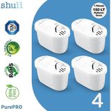 PurePro I Su Arıtma Sürahi Filtresi (4 Adet Filtre) I Jugg ve Brita Maxtra+ Pro ile Uyumlu
