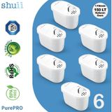 PurePro I Su Arıtma Sürahisi Filtresi (6 Adet Filtre ) I Jugg ve Brita Maxtra+ Pro ile Uyumlu