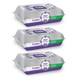Puretex Yüzey Temizlik Havlusu Mor Bitkiler 3x100 (300 Yaprak)