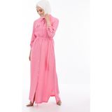 PUREVA Taşlı Spor Pardesü - Pembe - L - XL
