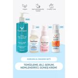 PureViana Cilt Bariyerini Güçlendiren Koruma & Onarım Seti – 4’lü – Temizleme, Serum, Nem, Spf