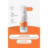 PureViana Güneş Kremi Spf 50+ Pa++++ 50ML – Yüksek Koruma, Nemlendirici, Leke Karşıtı, Cilt Tonu Eşitleyici – Yeni Nesil Filtreli