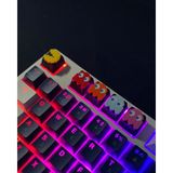 Pureysma Pac-Man Klavye Tuş Seti (5’li) – Retro Ghost & Pacman Keycap | Mekanik Klavye Uyumlu - Siyah