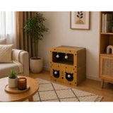 PUREZA Ahşap Kedi Evi & Karton Tırmalama Alanı
