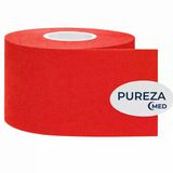 Pureza Kinesiyolojik Bandı Kırmızı/Sporcu Bantı, Ağrı Için Kas Bandı Su Ve Ter Geçirmez Spor Yapışkan Bant 5Cmx5cm