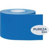 Pureza Kinesiyolojik Bandı Mavi/Sporcu Bantı, Ağrı Için Kas Bandı Su ve Ter Geçirmez | Spor Yapışkan Bant | 5CMX5CM