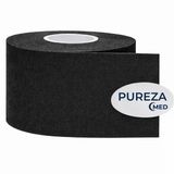 Pureza Kinesiyolojik Bandı Siyah/Sporcu Bantı, Ağrı Için Kas Bandı Su Ve Ter Geçirmez Spor Yapışkan Bant 5Cmx5cm