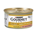 Purina 100x85 gr Gourmet Gold Parça Etli Soslu Tavuklu ve Ciğerli Konserve Mama