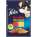 Purina 24x85 gr Felix Çifte Lezzet Sığır Etli ve Tavuklu Konserve Kedi Maması