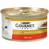Purina 24x85 gr Gourmet Parça Sığır Etli Yetişkin Kedi Konservesi
