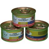 Purina 3x85 gr Gourmet Sığır Etli Yaş Kedi Maması