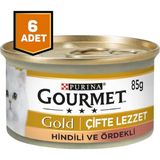 Purina 6x85 gr Gourmet Gold Hindili Ördekli Kedi Konserve Maması