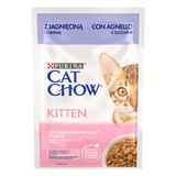 PURINA Cat Chow Kitten Kuzu Etli Yavru Kediler için Yaş Kedi Maması 85 Gram, 26 Adet