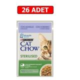 Purina Cat Chow Kuzulu Kısırlaştırılmış Kedi Konserve Maması 85 Gr 26 Adet