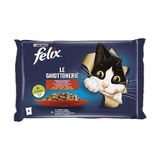 Purina Felix 4X85 gr Sığır Ve Tavuk Etli Yavru Kedi Yaş Maması Alabalık Tatlı Premium Kalite