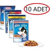 Purina Felix Karışık 10x85 gr Yaş Kedi Maması