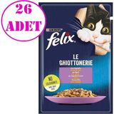 Purina Felix Kuzu Etli Yaş Kedi Maması 85 gr 26 Ad - Karışık