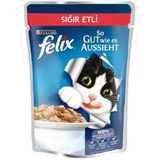 Purina Felix Sığır Etli 20x100 gr Kedi Maması Pouch