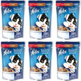 Purina Felix Sığır Etli ve Tavuklu 6x100 gr (6 Al 5 Öde) Yaş Kedi Maması