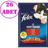 Purina Felix Sığır Etli Yaş Kedi Maması 85 gr 26 Ad - Karışık