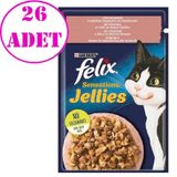 Purina Felix Somonlu ve Karidesli 26 x 85 gr Yaş Kedi Maması