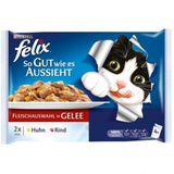 Purina Felix Tavuk ve Sığır Etli 4x100 gr Kedi Maması