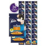 Purina Felix Tavuklu 26x85 gr Yetişkin Yaş Kedi Maması