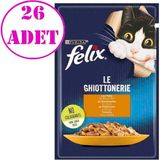 Purina Felix Tavuklu Yaş Kedi Maması 85 gr 26 Ad - Karışık