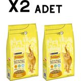 Purina Friskies 1.5kg x 2 Kümes Hayvanlı Yetişkin Kedi Maması Ördek Tadı ile Premium Kalite