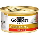 Purina Gold Sığır Etli Yetişkin Kıyılmış Kedi Konserve 12 X 85 G