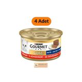 Purina Gourmet Gold Kıyılmış Sığır Etli Yaş Kedi Maması 4 Adet (4X85 GR)