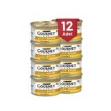 Purina Gourmet Gold Kıyılmış Tavuklu Konserve Yaş Kedi Maması, 85 gr, 12 Adet