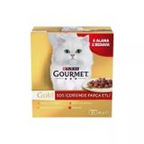 Purina Gourmet Gold Parça Etli Karışık Kedi Konservesi 85 gr (6+2)